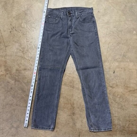 Levi’s 511 Jeans Mens Size 30x30 Black Wash Denim Jeans Straight Leg White Tab - Picture 11 of 12